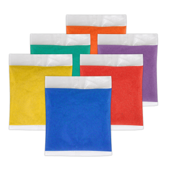 8 oz. Box of 6 Vivid Colors Scenic Sand Colored Craft Sand